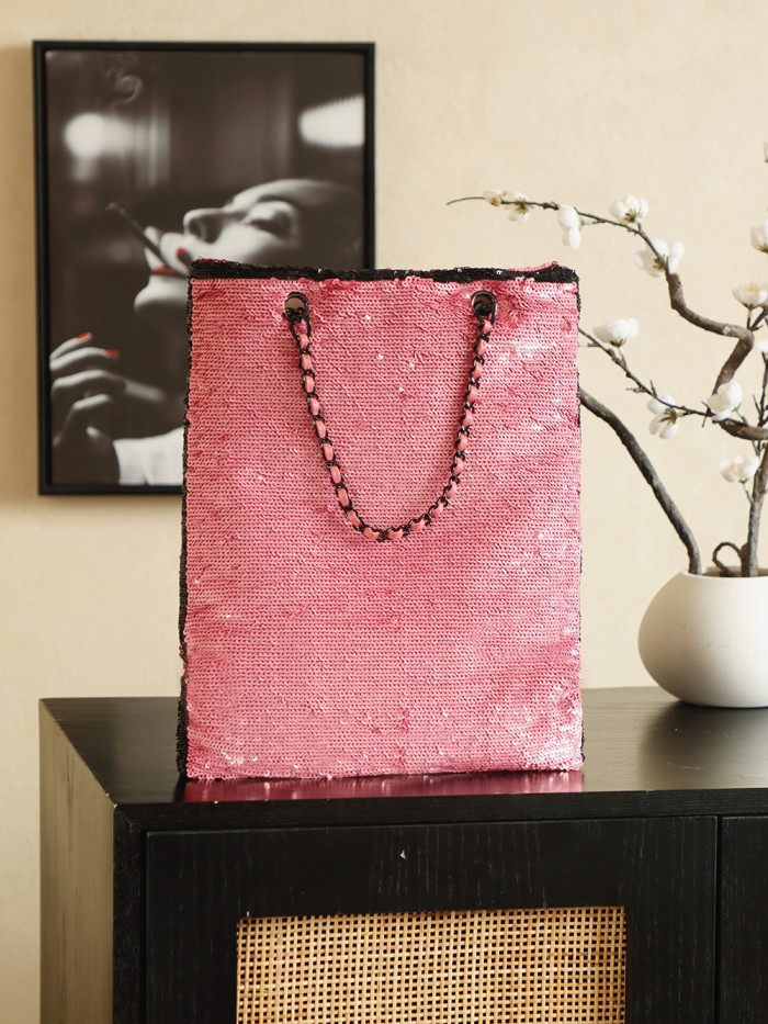 24S Sequin Tote Bag  30x8x39cm  -087 =AS4856