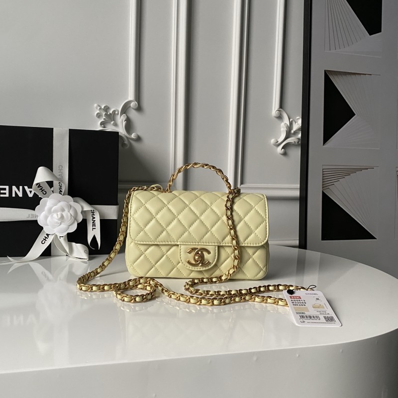 Mini Flap Bag with Top Handle  12.5x19.5x6cm  -057 =AS5813