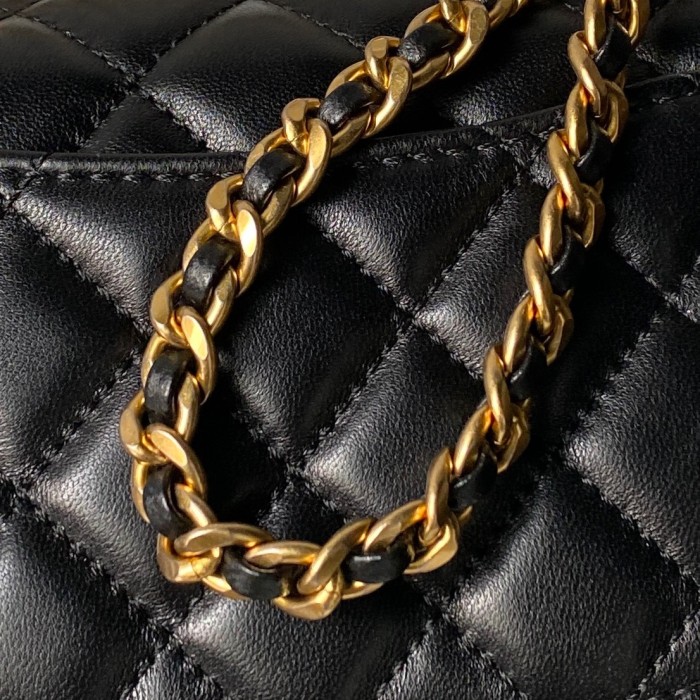 Mini Flap Bag with Top Handle  12.5x19.5x6cm  -057 =AS5813