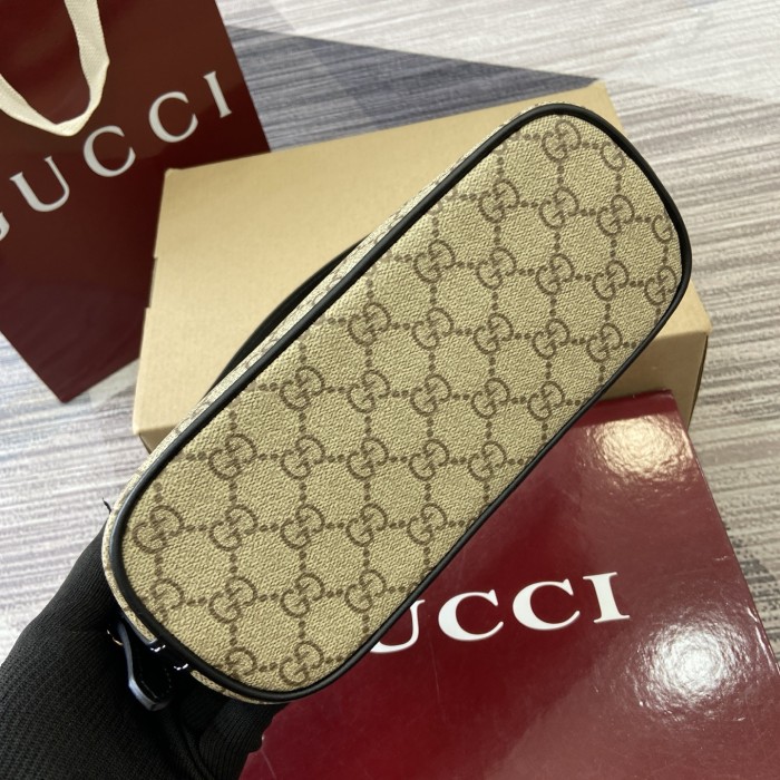 GG Emblem small shoulder bag “22(27)x10.5x9CM”-044=