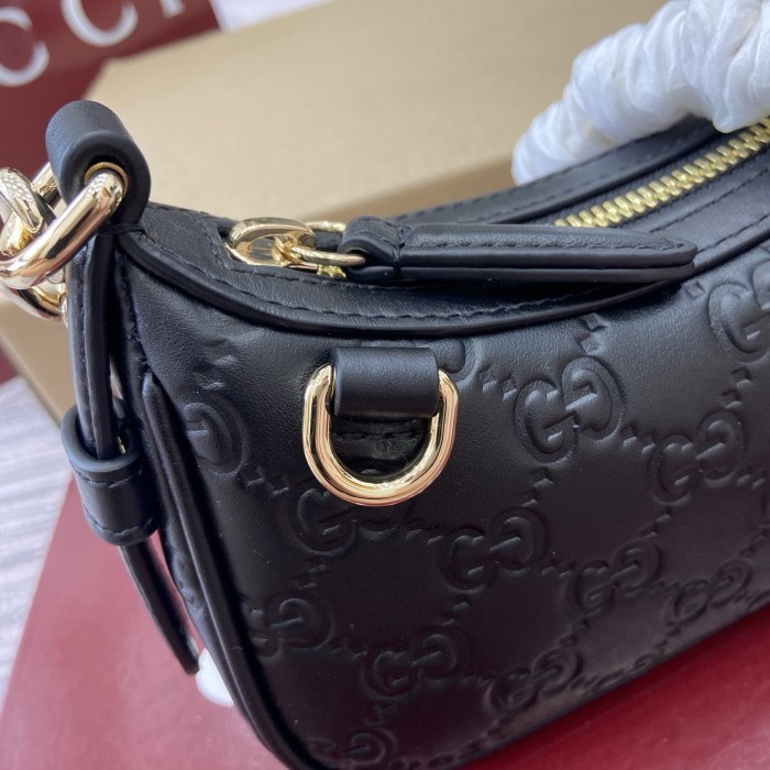 GG Emblem mini shoulder bag “19(16.5)x12x4(2.5)CM”-054=