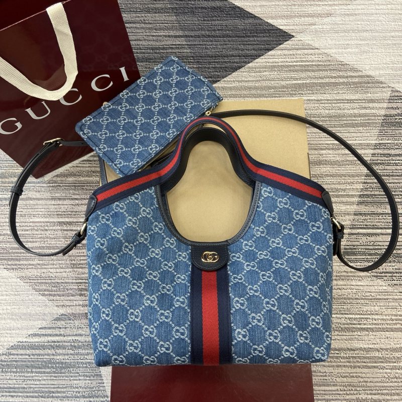 Variation blue and white GG denim “25x20x15CM”-045=