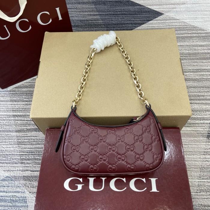 GG Emblem mini shoulder bag “19(16.5)x12x4(2.5)CM”-054=