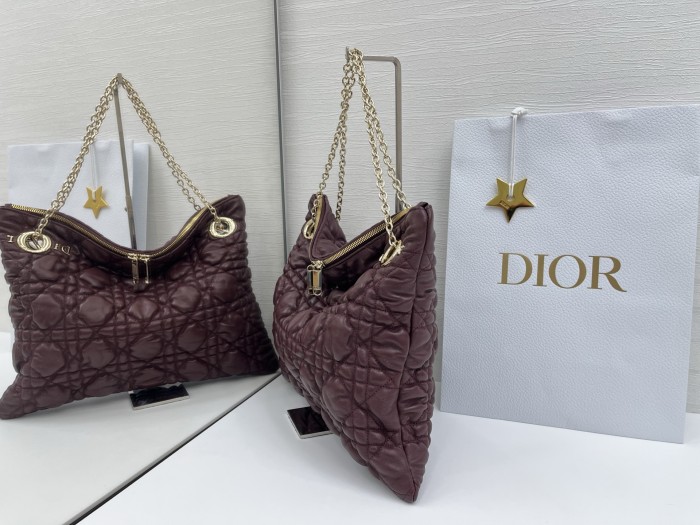 Cannage-Quilted Tote “38x28.5cm”-017