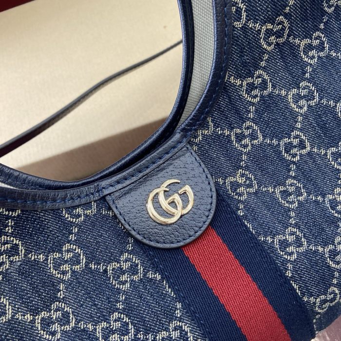 Variation blue and white GG denim “25x20x15CM”-045=