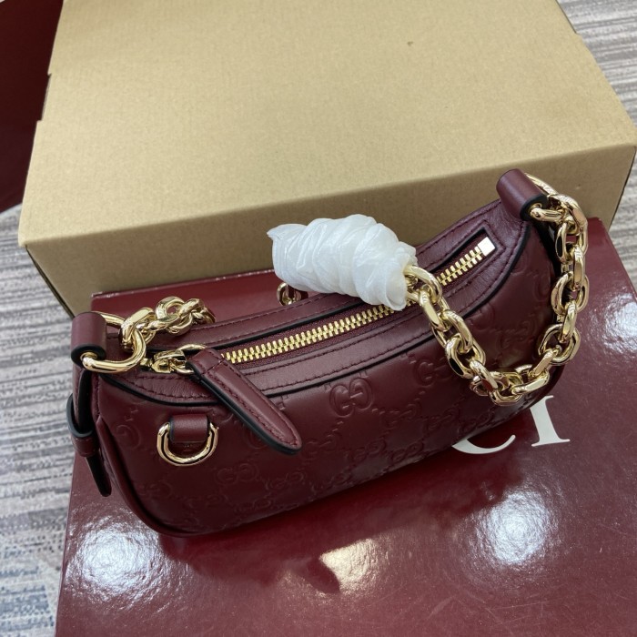 GG Emblem mini shoulder bag “19(16.5)x12x4(2.5)CM”-054=