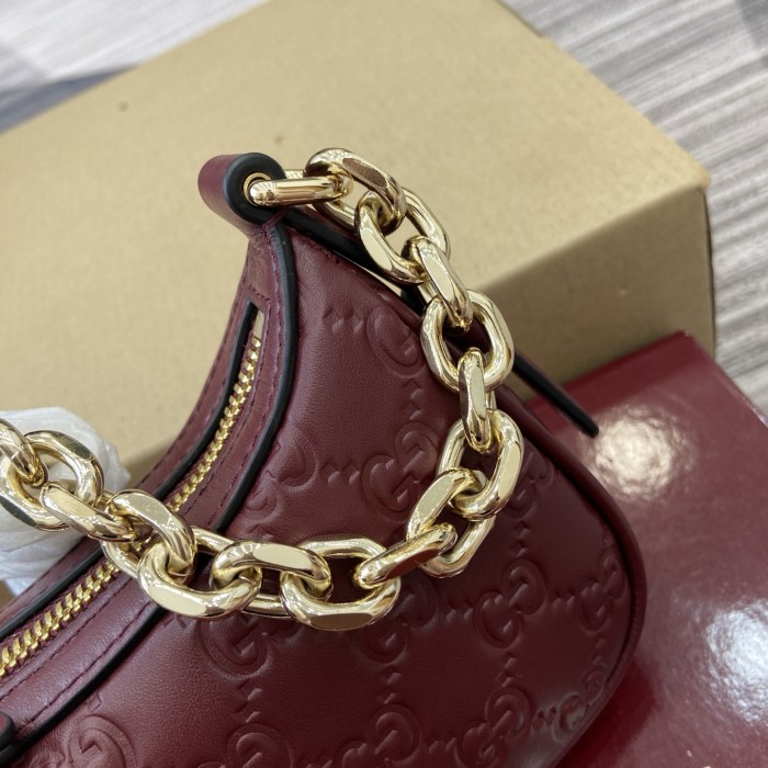 GG Emblem mini shoulder bag “19(16.5)x12x4(2.5)CM”-054=