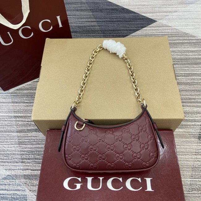 GG Emblem mini shoulder bag “19(16.5)x12x4(2.5)CM”-054=