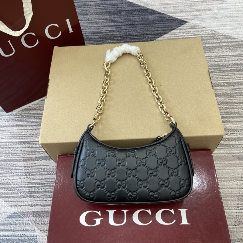 GG Emblem mini shoulder bag “19(16.5)x12x4(2.5)CM”-054=