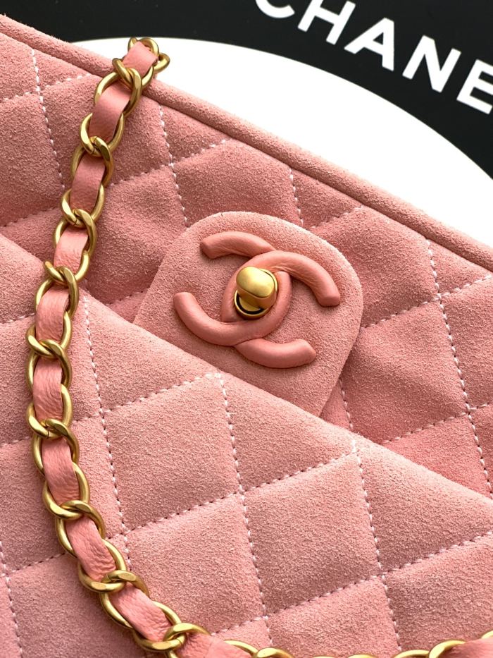 26C Classic Flap Bag in Suede “18x26x7cm”-037 =
