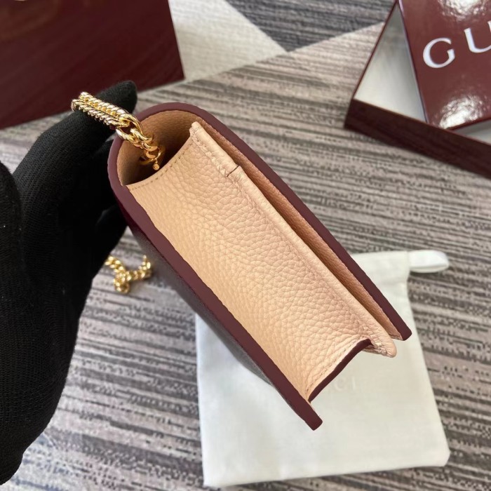 Mini GG Marmont Wallet On Chain “20*12.5*4CM” 053