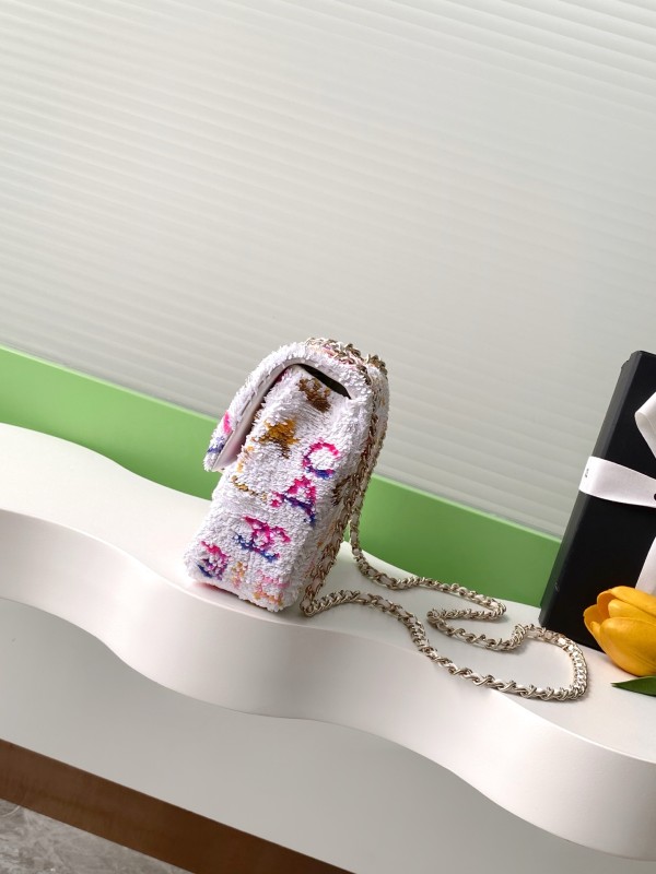 Classic Flap Bag in Sequin “14x21x8cm”-009 =AS4561