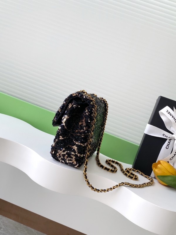 Classic Flap Bag in Sequin “14x21x8cm”-009 =AS4561