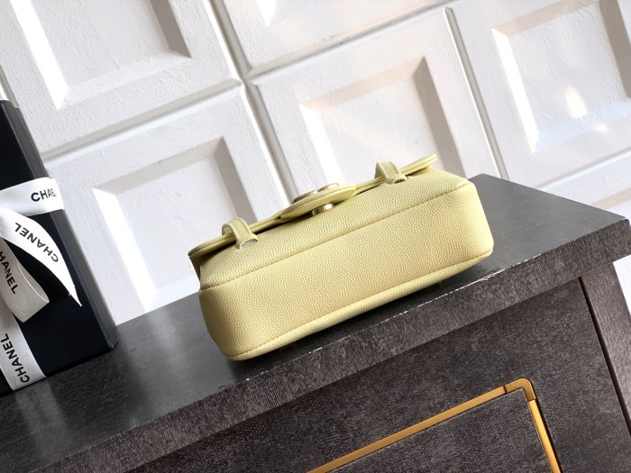 26P Preppy Coco Leather Strap Bag “11.5x17x5cm”-085 =