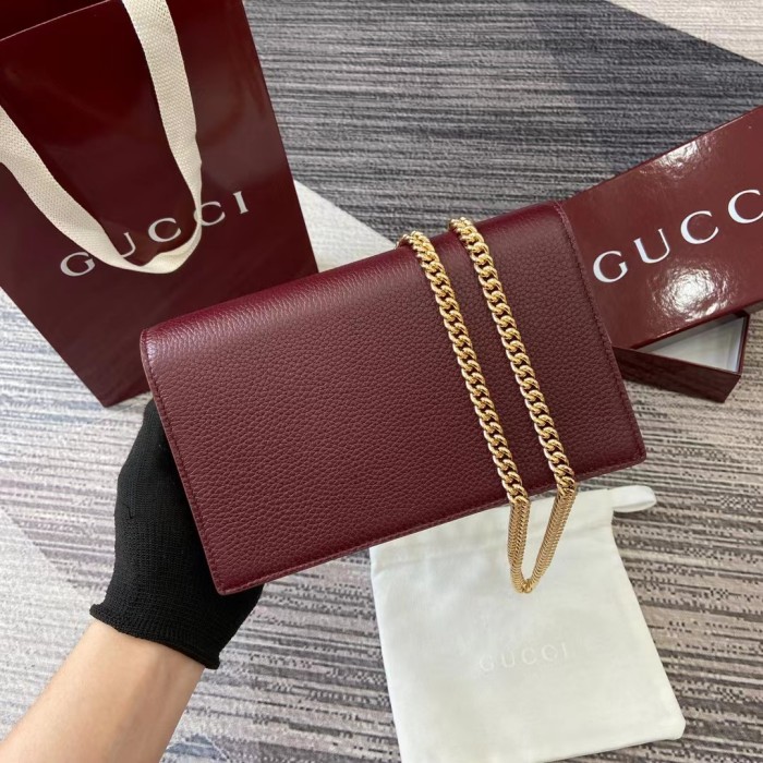 Mini GG Marmont Wallet On Chain “20*12.5*4CM” 053