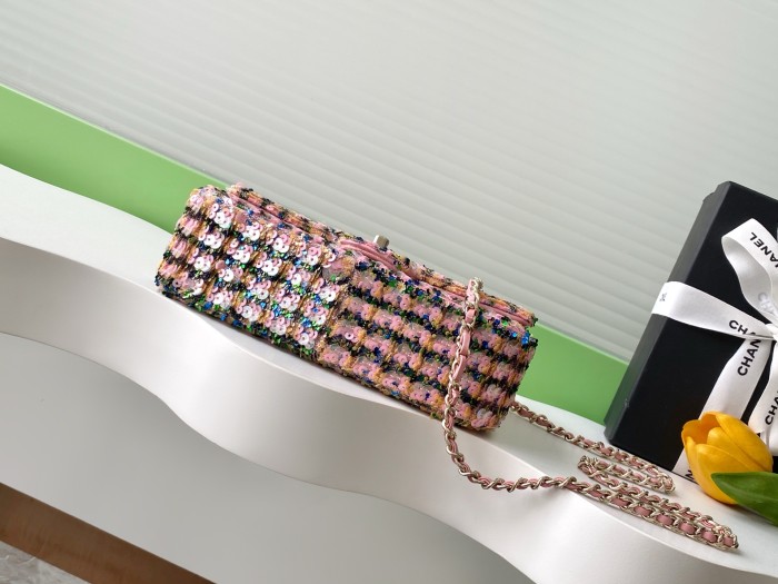 Classic Flap Bag in Sequin “14x21x8cm”-009 =AS4561
