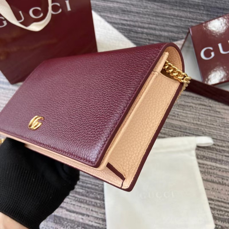 Mini GG Marmont Wallet On Chain “20*12.5*4CM” 053