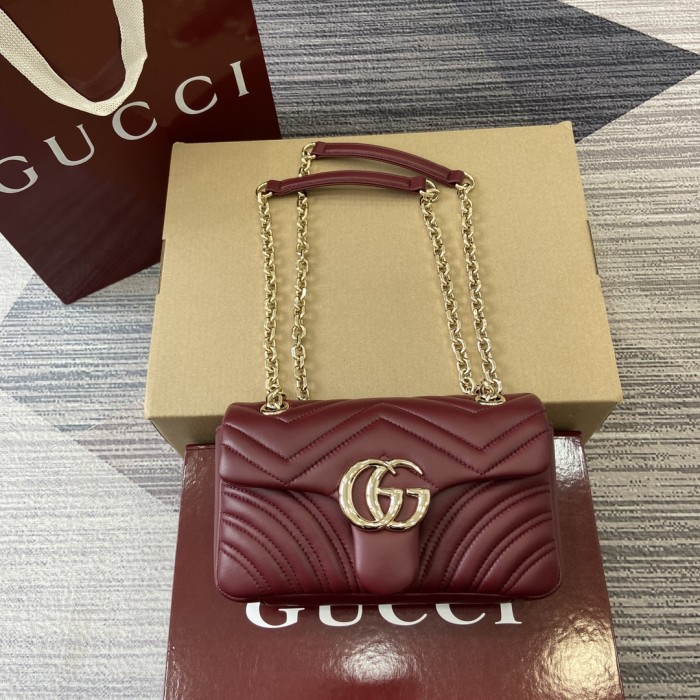 GG Marmont Shoulder Bag“22x12.5x6CM”-056=