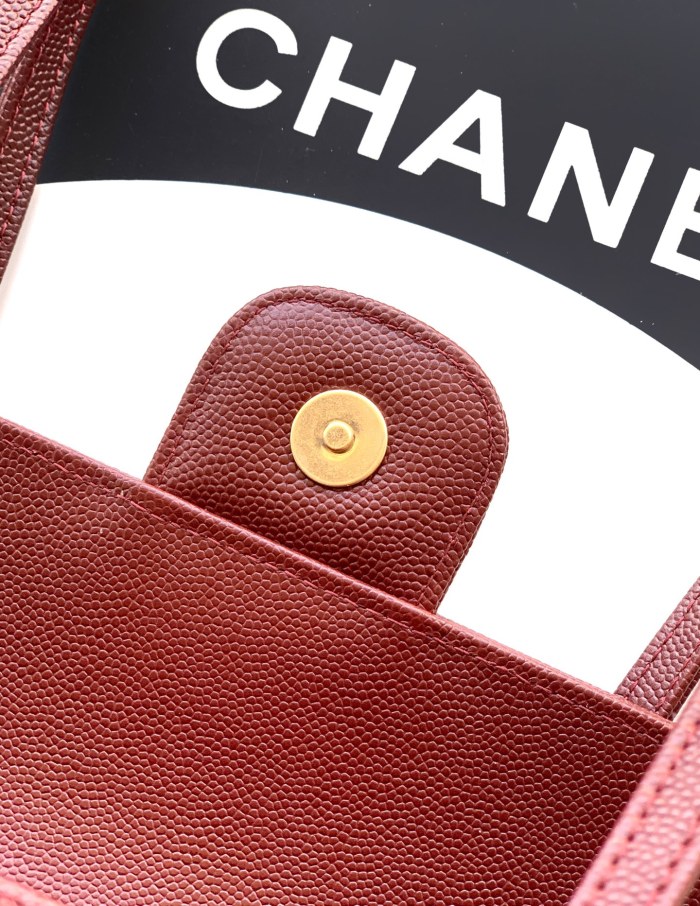 26P Preppy Coco Leather Strap Bag “11.5x17x5cm”-085 =