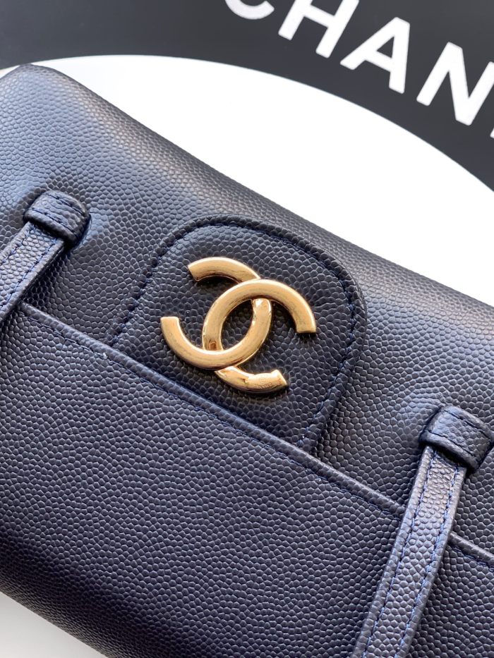 26P Preppy Coco Leather Strap Bag “11.5x17x5cm”-085 =