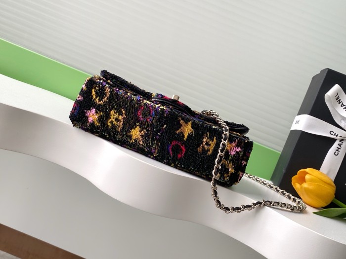 Classic Flap Bag in Sequin “14x21x8cm”-009 =AS4561