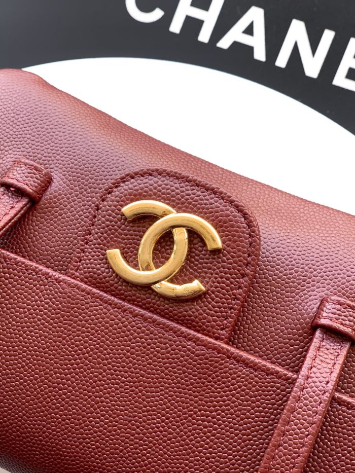 26P Preppy Coco Leather Strap Bag “11.5x17x5cm”-085 =