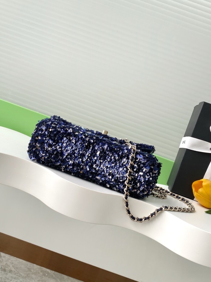 Classic Flap Bag in Sequin “14x21x8cm”-058 =AS4561