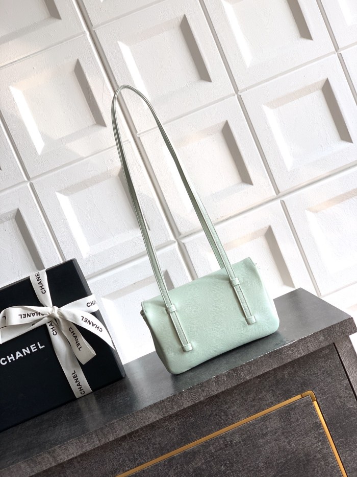 26P Preppy Coco Leather Strap Bag “11.5x17x5cm”-085 =