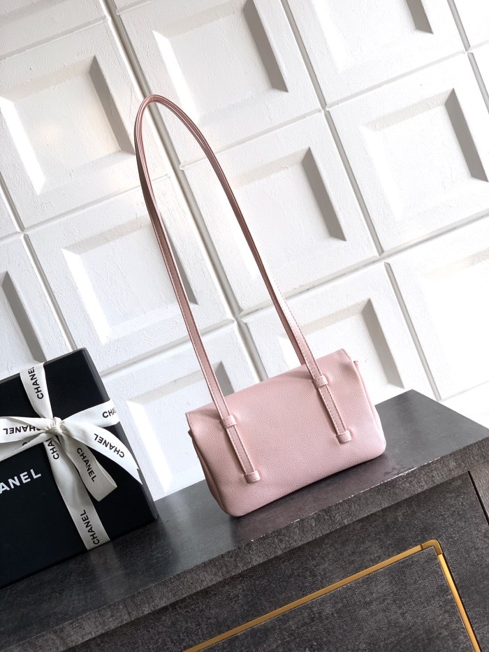 26P Preppy Coco Leather Strap Bag “11.5x17x5cm”-085 =