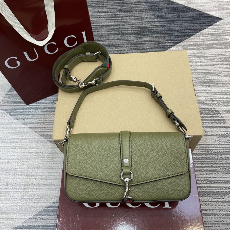 Small crossbody bag with hook closure“23.5x12.5x6.5CM”-066=