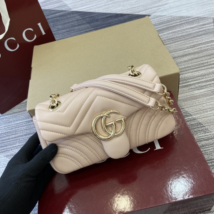 GG Marmont Shoulder Bag“22x12.5x6CM”-056=
