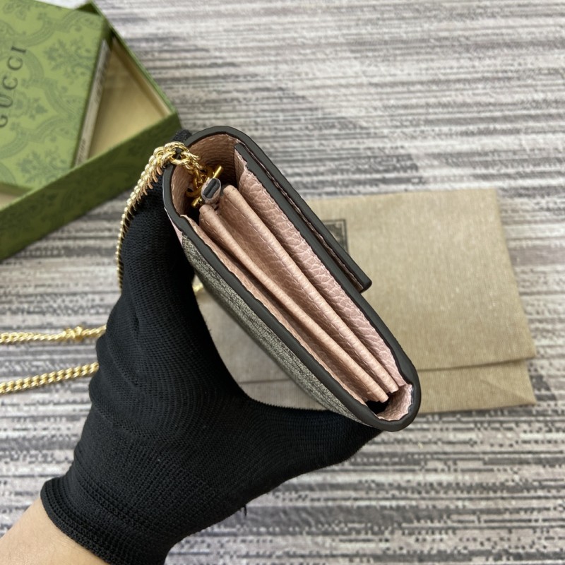 GG Marmont Two-Tone Wallet With Chain “10x19CM”-003=