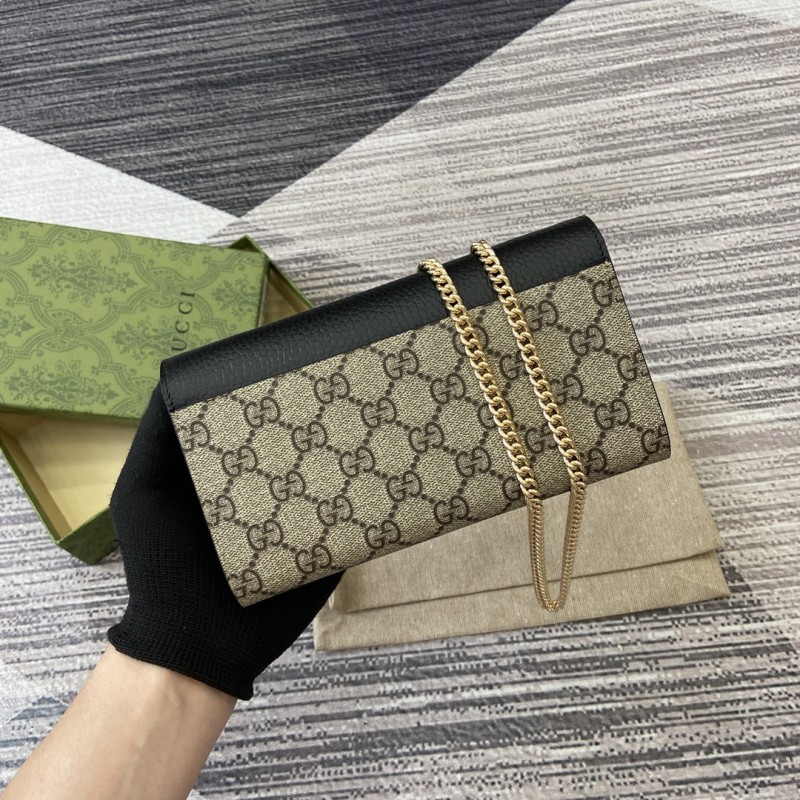GG Marmont Two-Tone Wallet With Chain “10x19CM”-003=