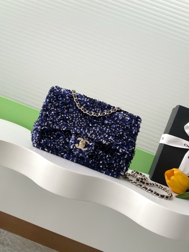Classic Flap Bag in Sequin “14x21x8cm”-058 =AS4561