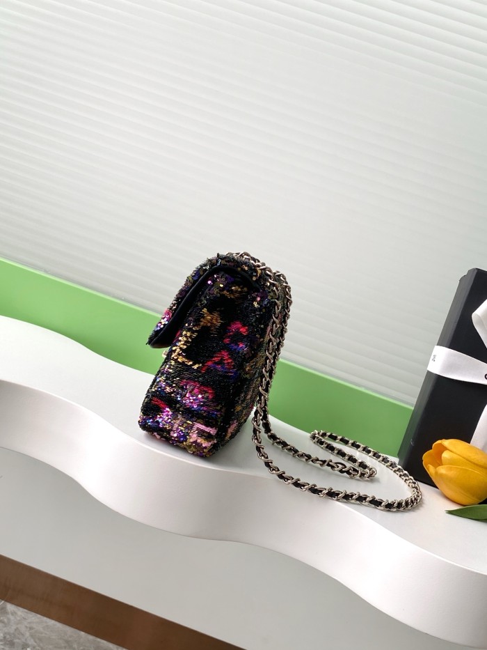 Classic Flap Bag in Sequin “14x21x8cm”-009 =AS4561