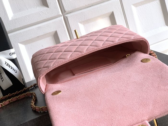 26C Classic Flap Bag in Suede “18x26x7cm”-037 =