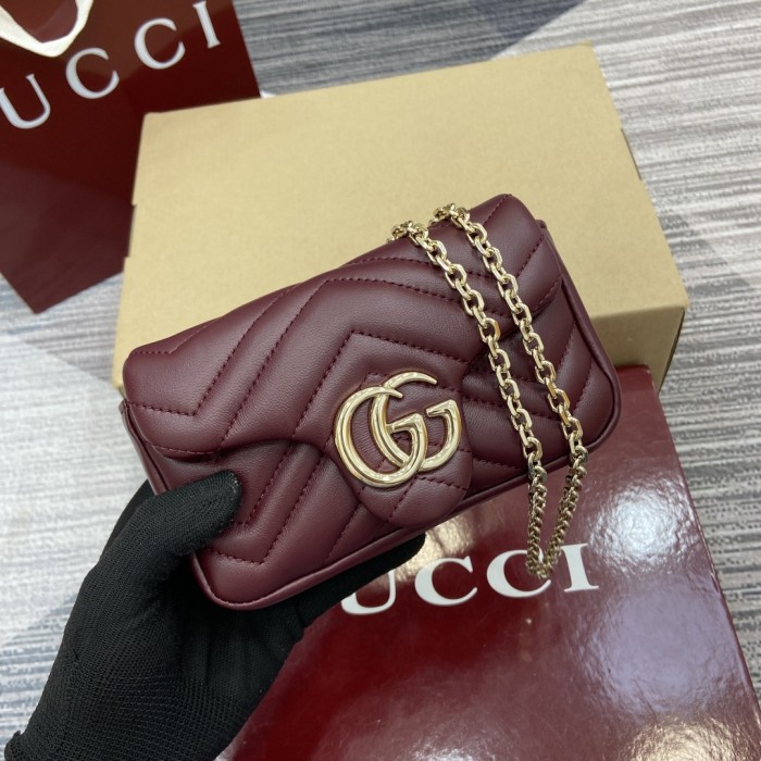 GG Marmont Mini Shoulder Bag “16.5x9.5x4.5CM”-064=