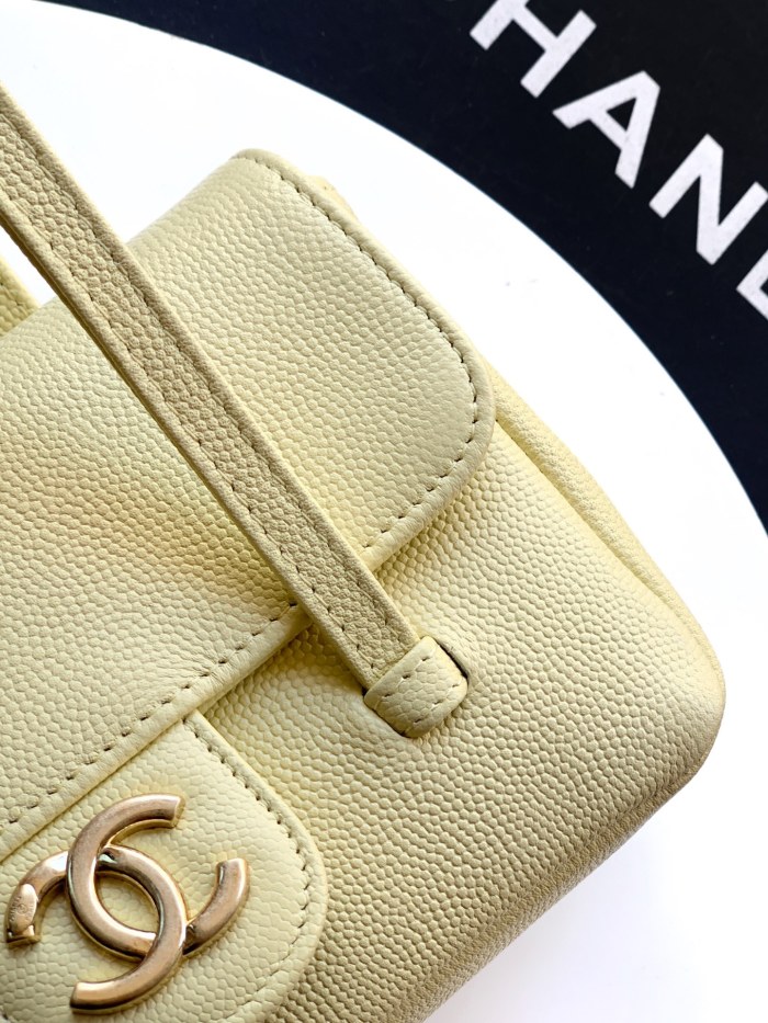 26P Preppy Coco Leather Strap Bag “11.5x17x5cm”-085 =