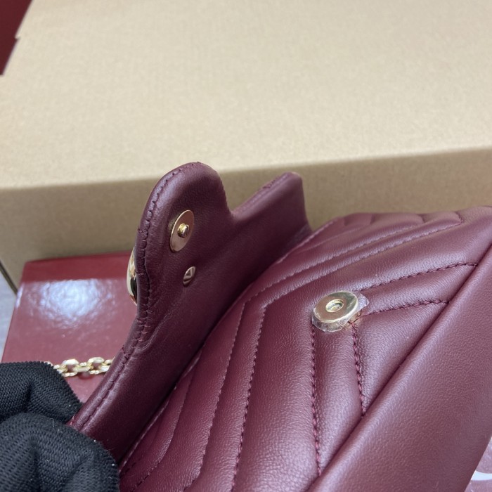 GG Marmont Mini Shoulder Bag “16.5x9.5x4.5CM”-064=
