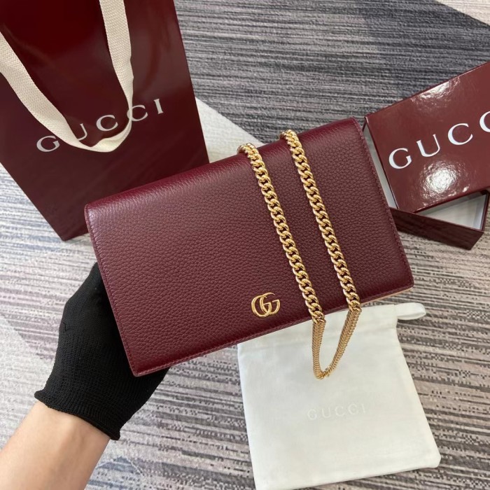Mini GG Marmont Wallet On Chain “20*12.5*4CM” 053