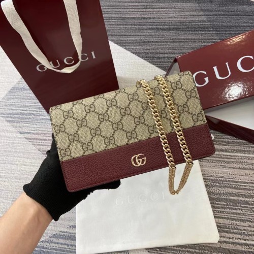 Mini GG Marmont Wallet On Chain “20*12.5*4CM” 053