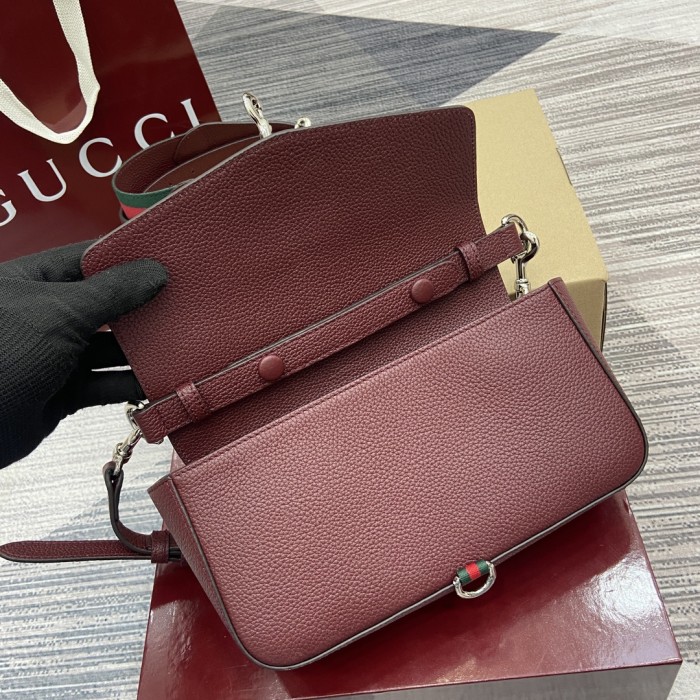 Small crossbody bag with hook closure“23.5x12.5x6.5CM”-066=