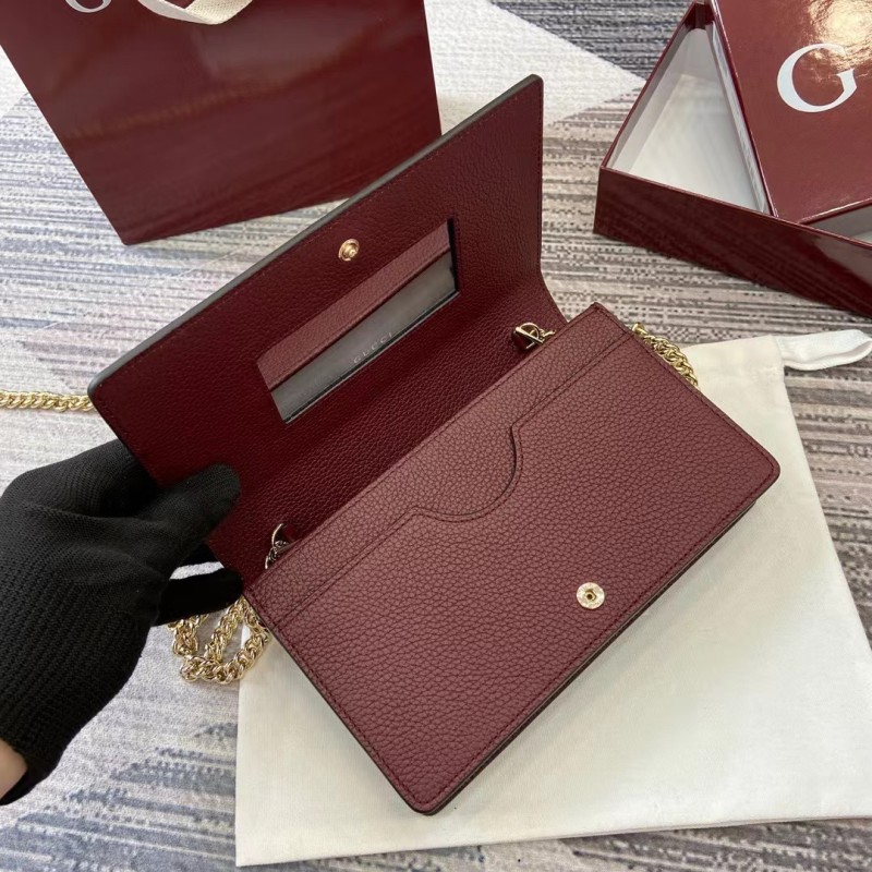 Mini GG Marmont Wallet On Chain “20*12.5*4CM” 053