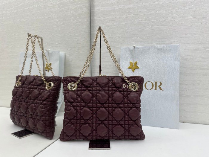 Cannage-Quilted Tote “32x26cm”-096=