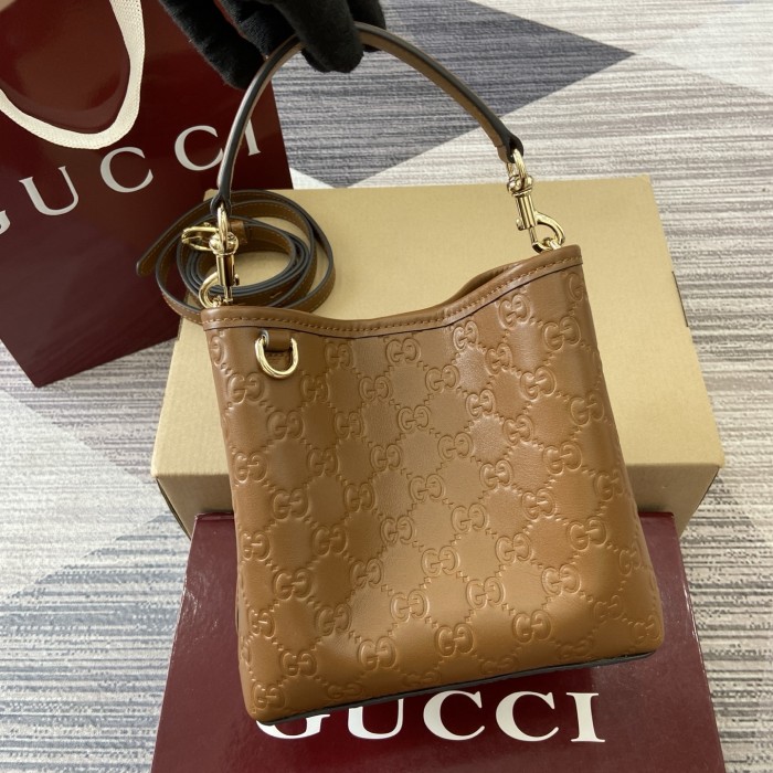 PM GG Emblem Bucket Bag “19*18*11CM” 075