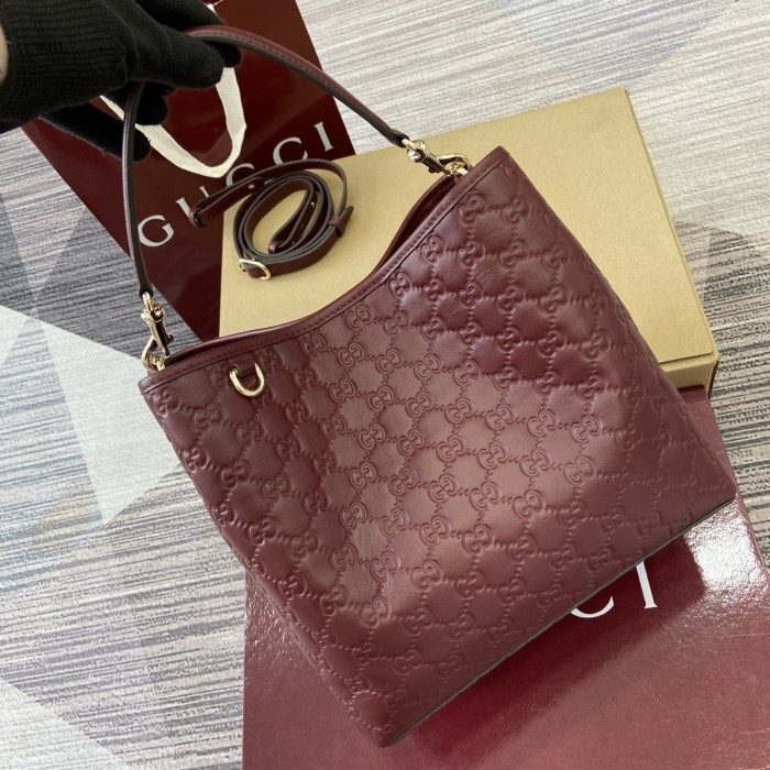 MM GG Emblem Bucket Bag “25*25*15.5CM” 066