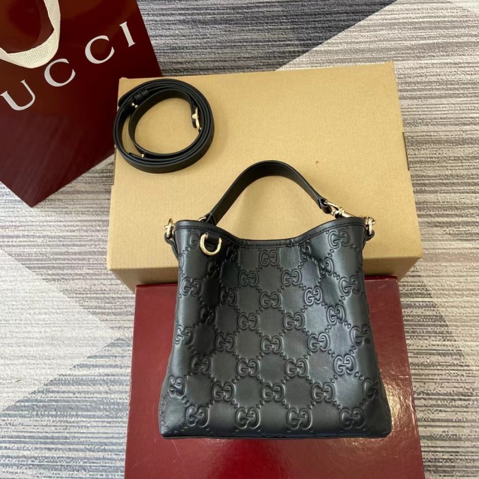PM GG Emblem Bucket Bag “19*18*11CM” 075