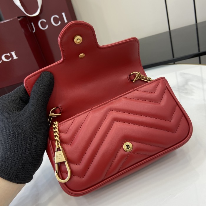 BB GG Marmont Wallet On Chain “16.5*10*4.5CM” 044