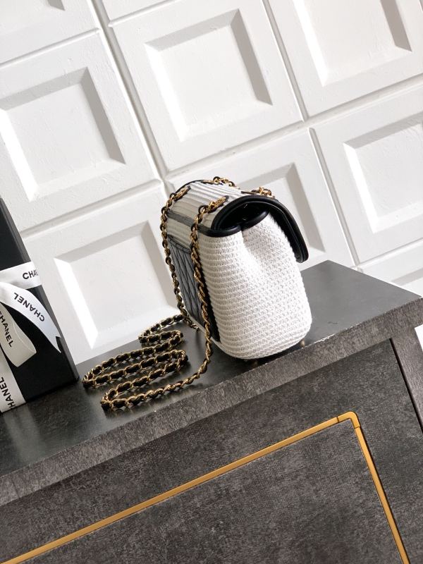 26C Woven Flap Bag “23x14x6cm” -087 =