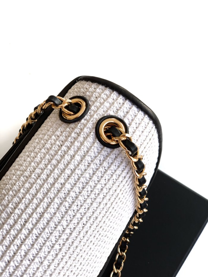 26C Woven Flap Bag “26x16x7cm”-038 =